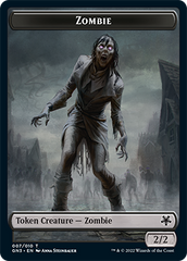 Zombie // Human Soldier Double-Sided Token [Game Night: Free-for-All Tokens] | Tabernacle Games