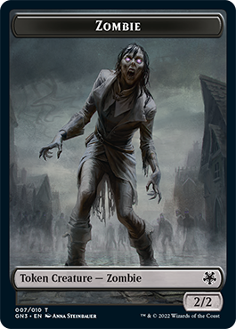 Zombie // Angel Double-Sided Token [Game Night: Free-for-All Tokens] | Tabernacle Games