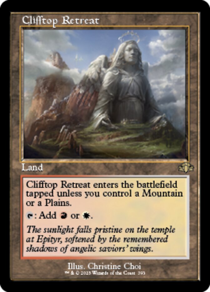 Clifftop Retreat (Retro) [Dominaria Remastered] | Tabernacle Games