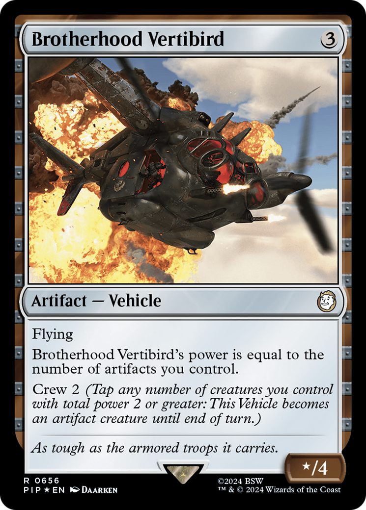 Brotherhood Vertibird (Surge Foil) [Fallout] | Tabernacle Games