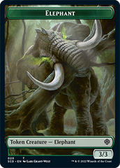 Elephant // Thopter Double-Sided Token [Starter Commander Decks] | Tabernacle Games