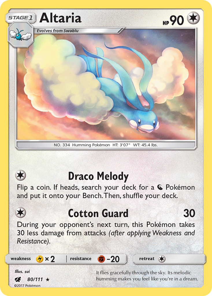 Altaria (80/111) [Sun & Moon: Crimson Invasion] | Tabernacle Games