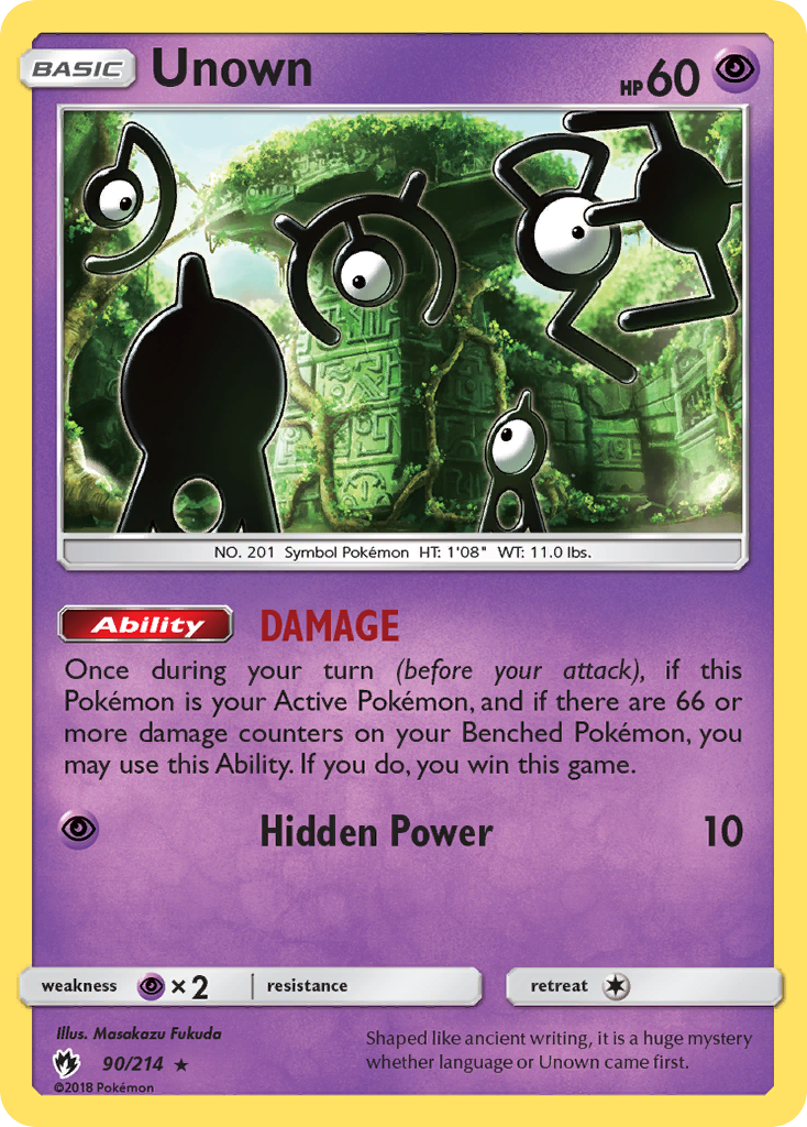 Unown (90/214) [Sun & Moon: Lost Thunder] | Tabernacle Games