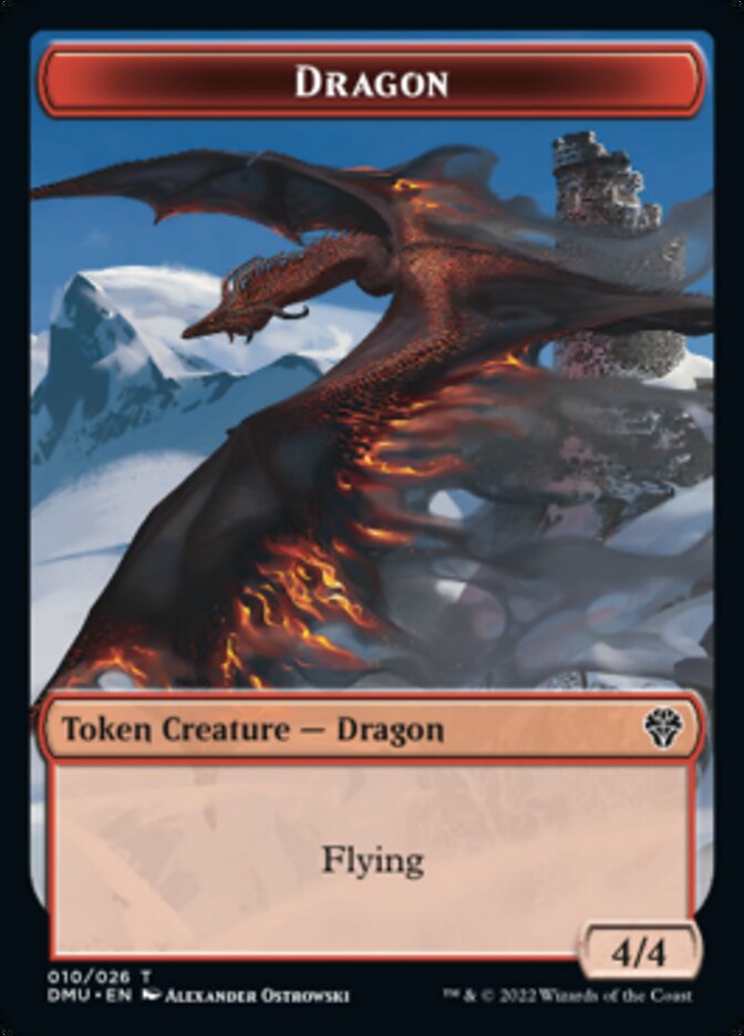 Dragon Token [Dominaria United Tokens] | Tabernacle Games