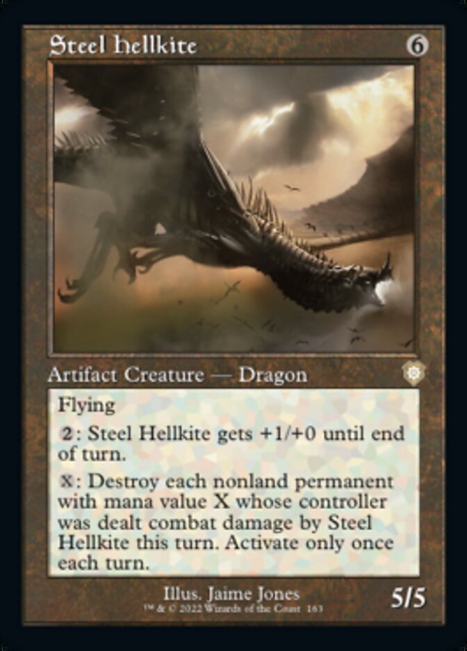 Steel Hellkite (Retro) [The Brothers' War Commander] | Tabernacle Games