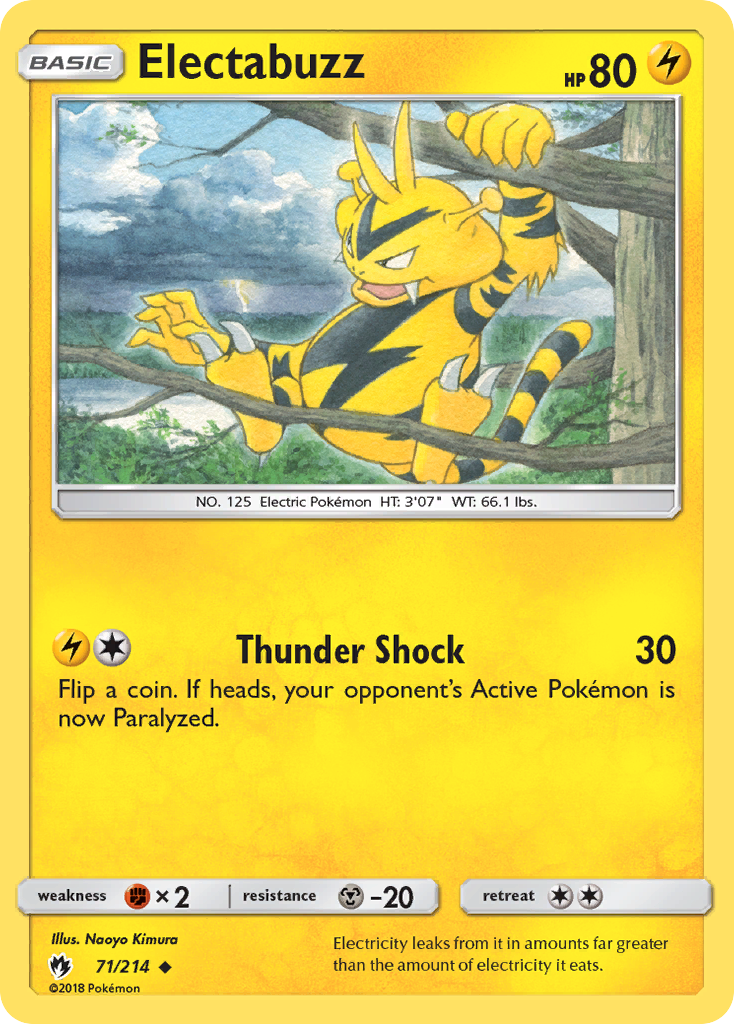 Electabuzz (71/214) [Sun & Moon: Lost Thunder] | Tabernacle Games