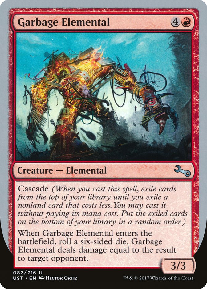 Garbage Elemental (3/3 Creature) [Unstable] | Tabernacle Games