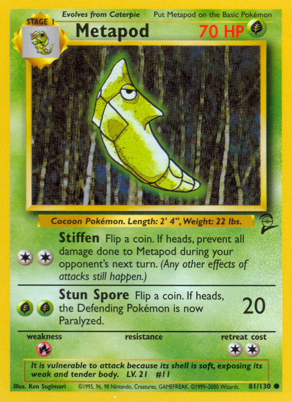 Metapod (81/130) [Base Set 2] | Tabernacle Games