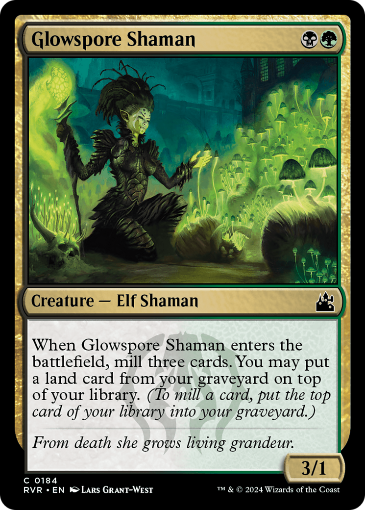 Glowspore Shaman [Ravnica Remastered] | Tabernacle Games