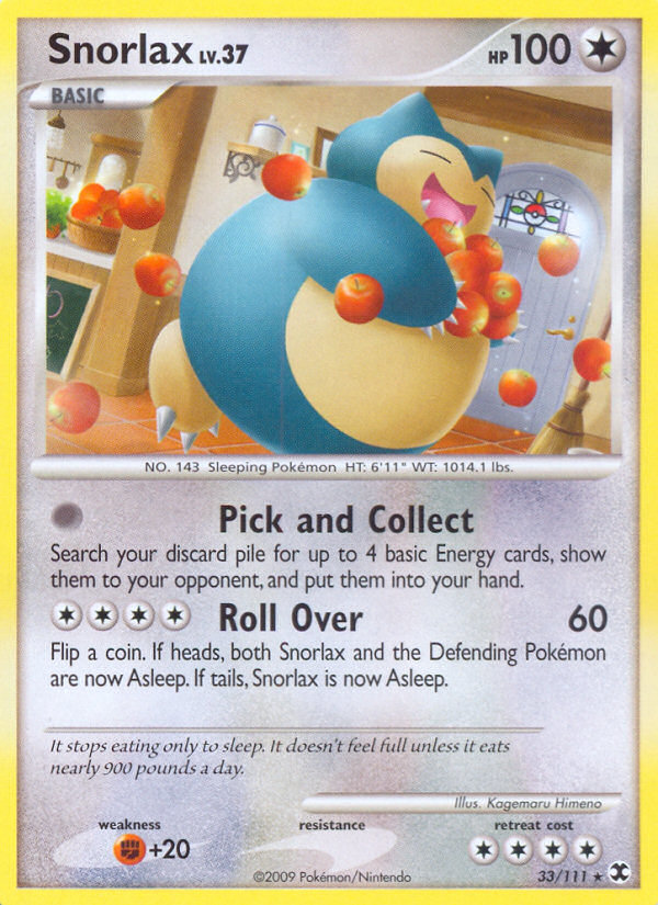 Snorlax (33/111) [Platinum: Rising Rivals] | Tabernacle Games