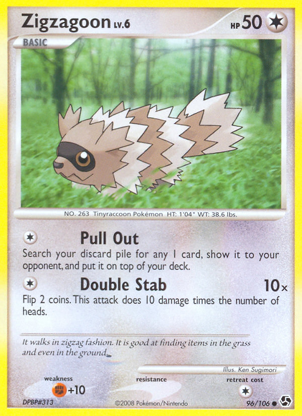 Zigzagoon (96/106) [Diamond & Pearl: Great Encounters] | Tabernacle Games