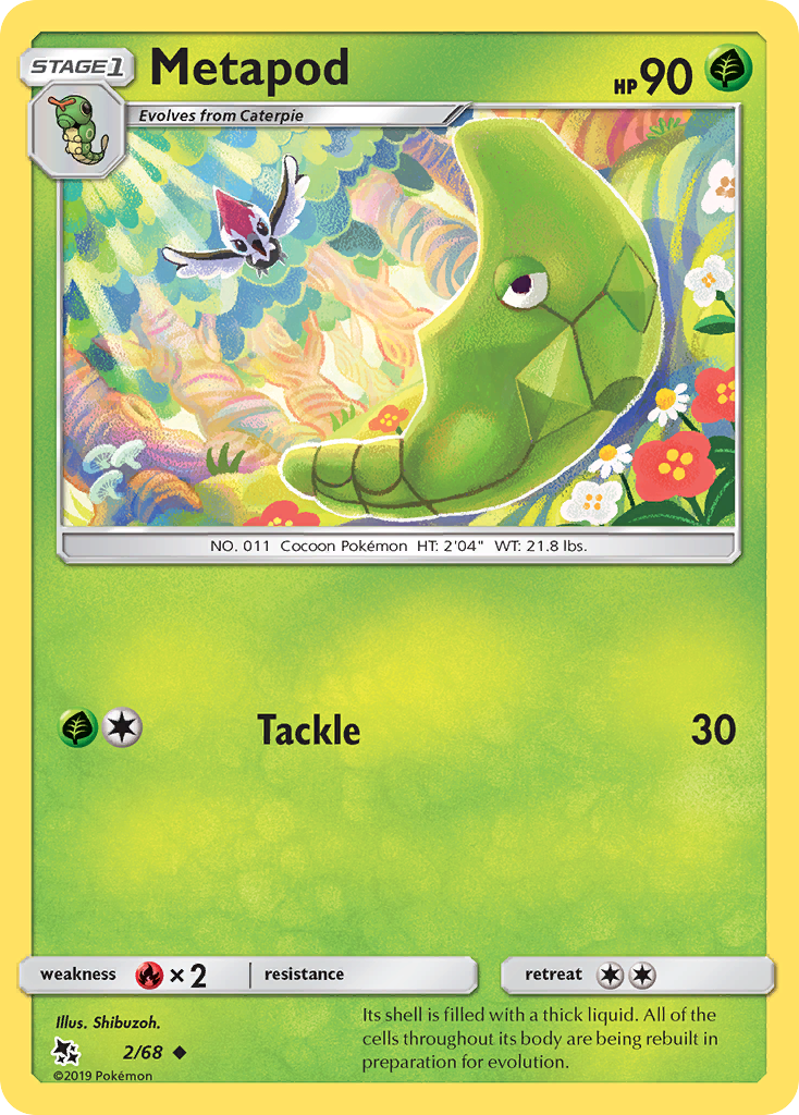 Metapod (2/68) [Sun & Moon: Hidden Fates] | Tabernacle Games