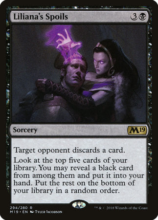 Liliana's Spoils [Core Set 2019] | Tabernacle Games