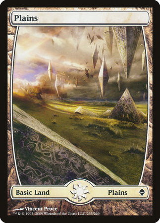 Plains (233) - Full Art [Zendikar] | Tabernacle Games