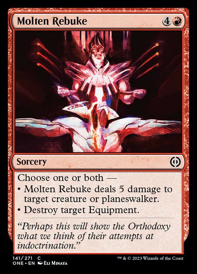 Molten Rebuke [Phyrexia: All Will Be One] | Tabernacle Games