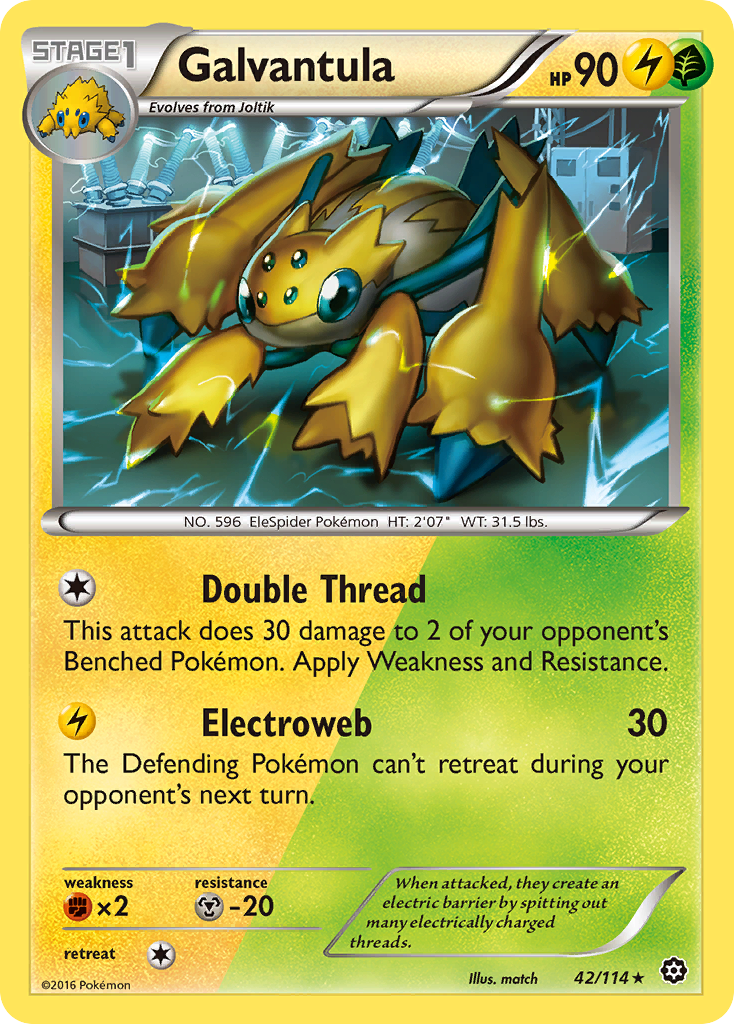 Galvantula (42/114) [XY: Steam Siege] | Tabernacle Games