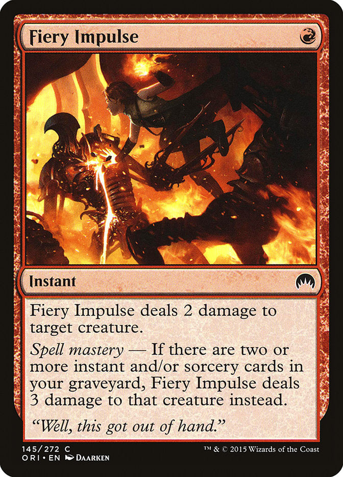 Fiery Impulse [Magic Origins] | Tabernacle Games