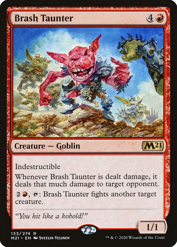 Brash Taunter (Promo Pack) [Core Set 2021 Promos] | Tabernacle Games