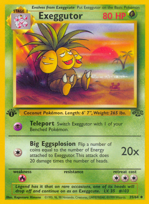 Exeggutor (35/64) [Jungle 1st Edition] | Tabernacle Games