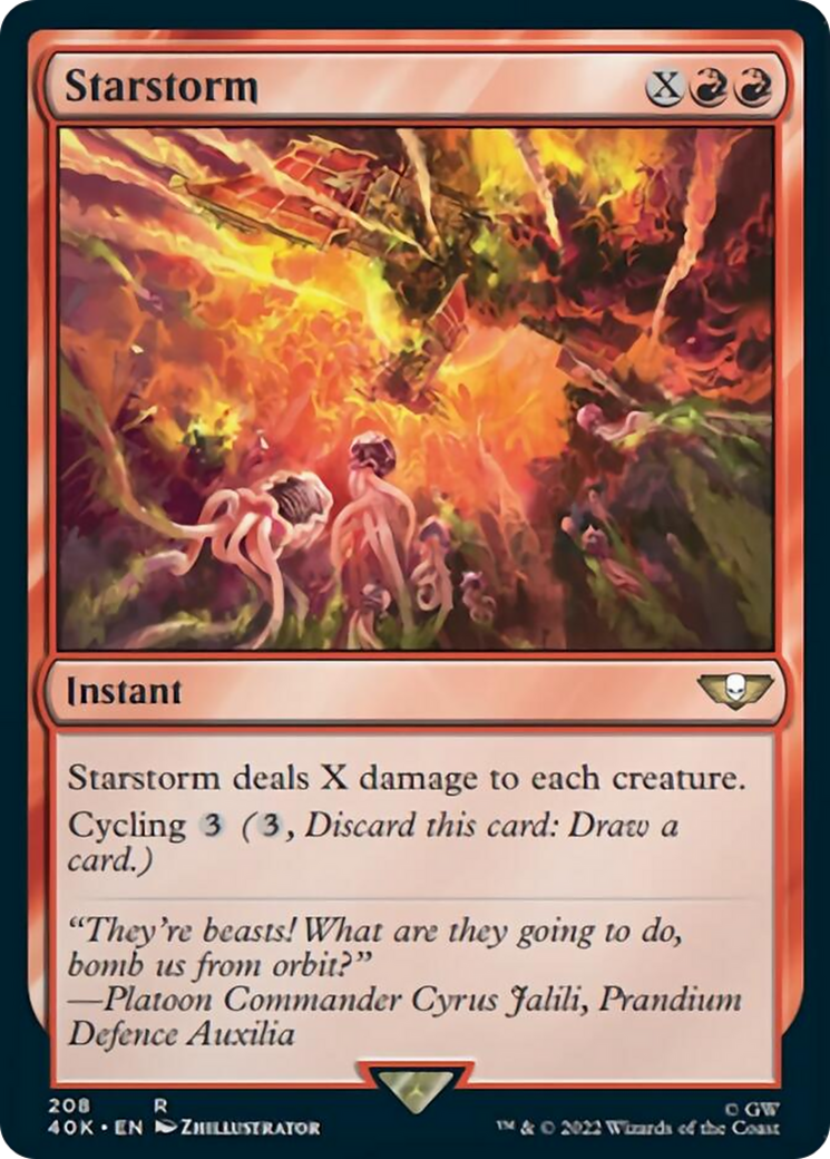 Starstorm (Surge Foil) [Universes Beyond: Warhammer 40,000] | Tabernacle Games