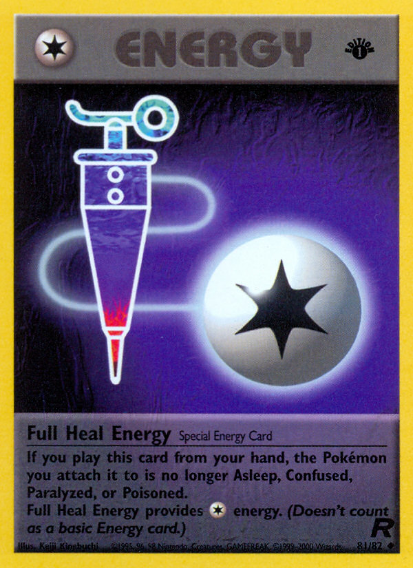 Full Heal Energy (81/82) [Team Rocket 1st Edition] | Tabernacle Games
