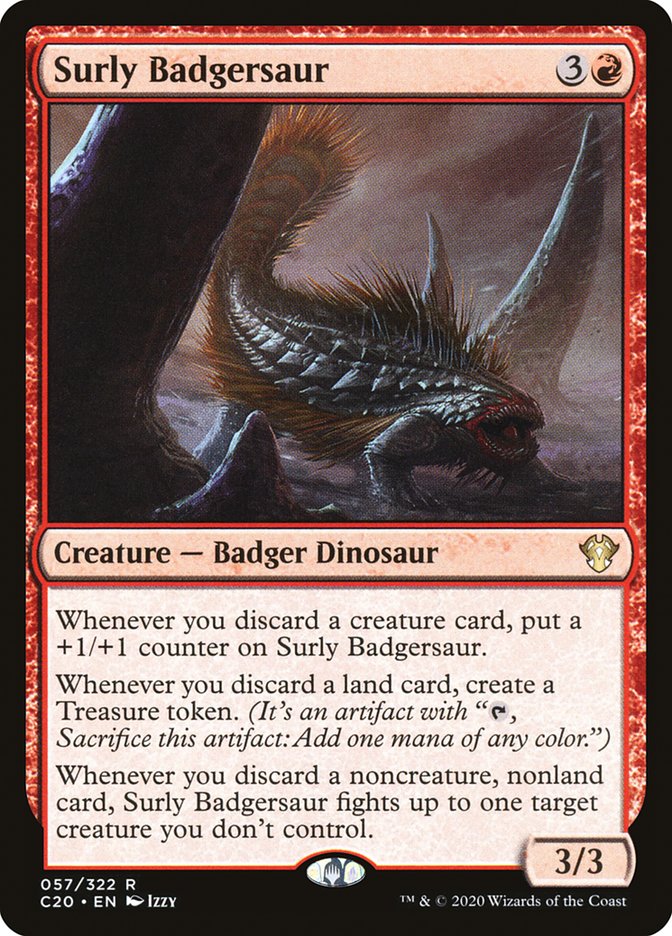 Surly Badgersaur [Commander 2020] | Tabernacle Games