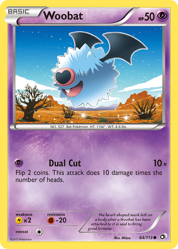 Woobat (64/113) [Black & White: Legendary Treasures] | Tabernacle Games