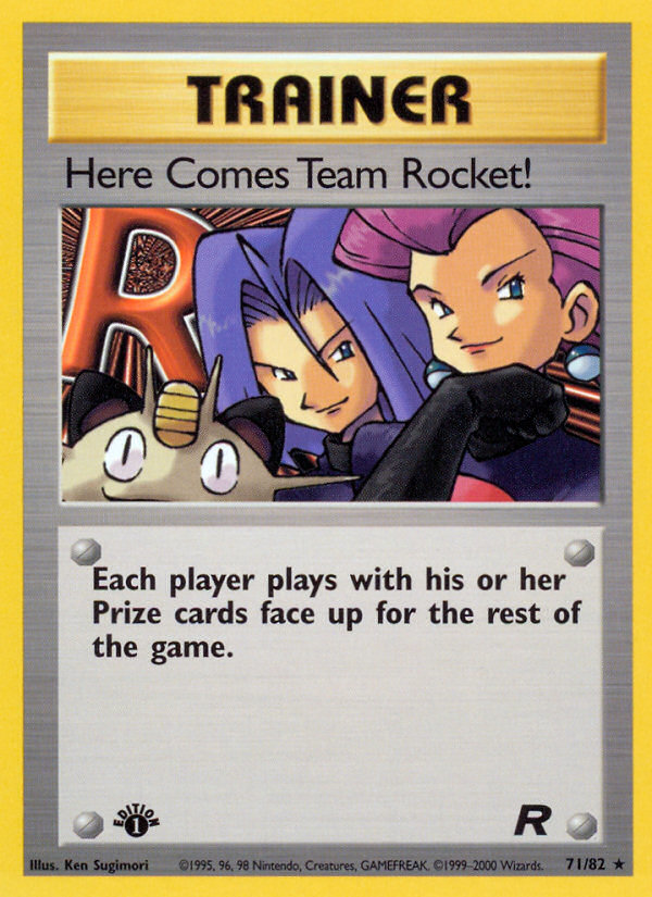 Here Comes Team Rocket! (71/82) [Team Rocket 1st Edition] | Tabernacle Games
