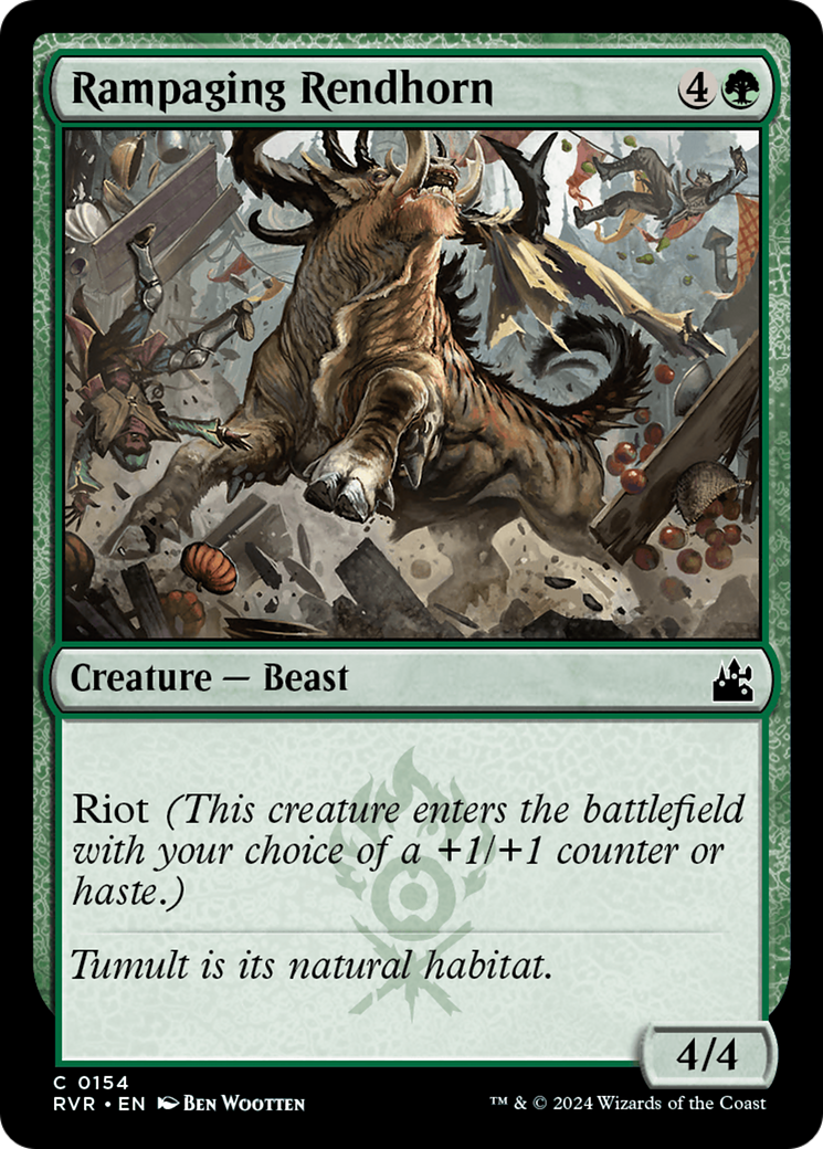 Rampaging Rendhorn [Ravnica Remastered] | Tabernacle Games