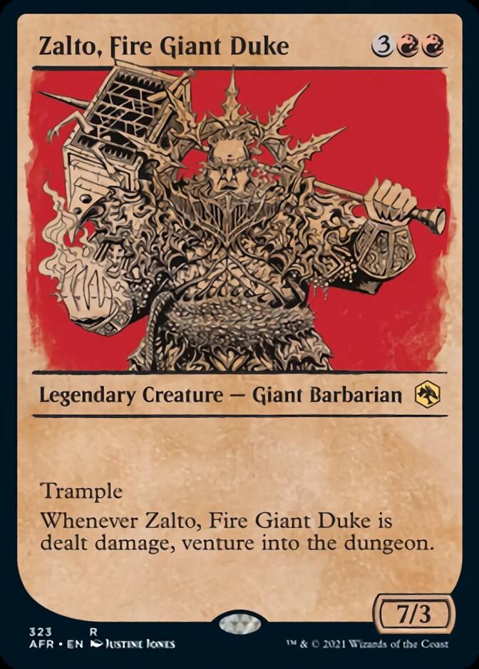 Zalto, Fire Giant Duke (Showcase) [Dungeons & Dragons: Adventures in the Forgotten Realms] | Tabernacle Games