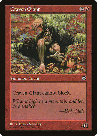 Craven Giant [Stronghold] | Tabernacle Games