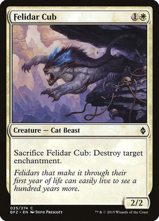 Felidar Cub [Battle for Zendikar] | Tabernacle Games