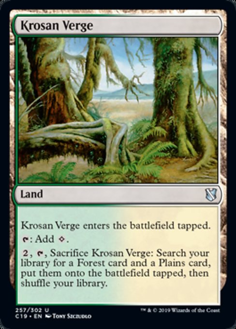 Krosan Verge [Commander 2019] | Tabernacle Games