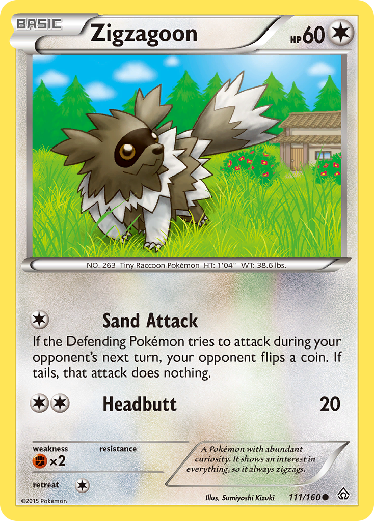 Zigzagoon (111/160) [XY: Primal Clash] | Tabernacle Games