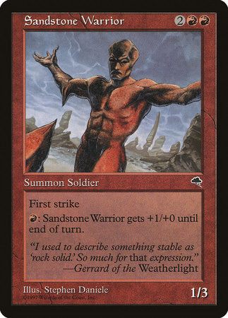 Sandstone Warrior [Tempest] | Tabernacle Games