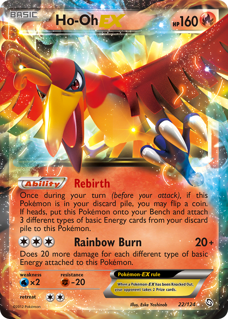 Ho-Oh EX (22/124) [Black & White: Dragons Exalted] | Tabernacle Games