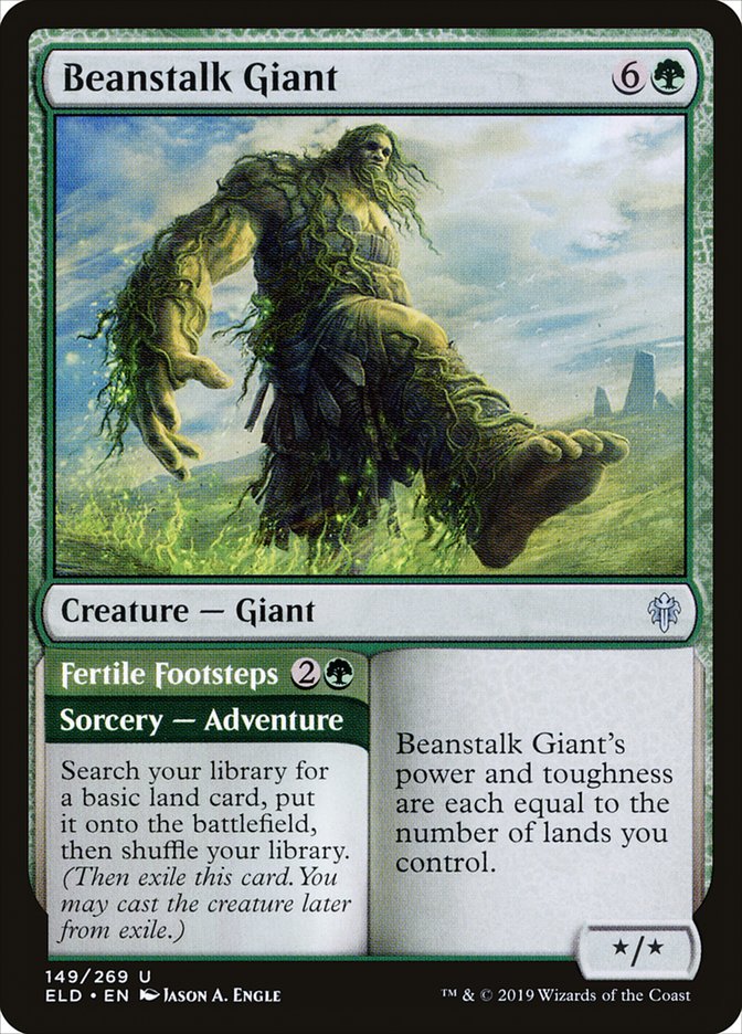 Beanstalk Giant // Fertile Footsteps [Throne of Eldraine] | Tabernacle Games