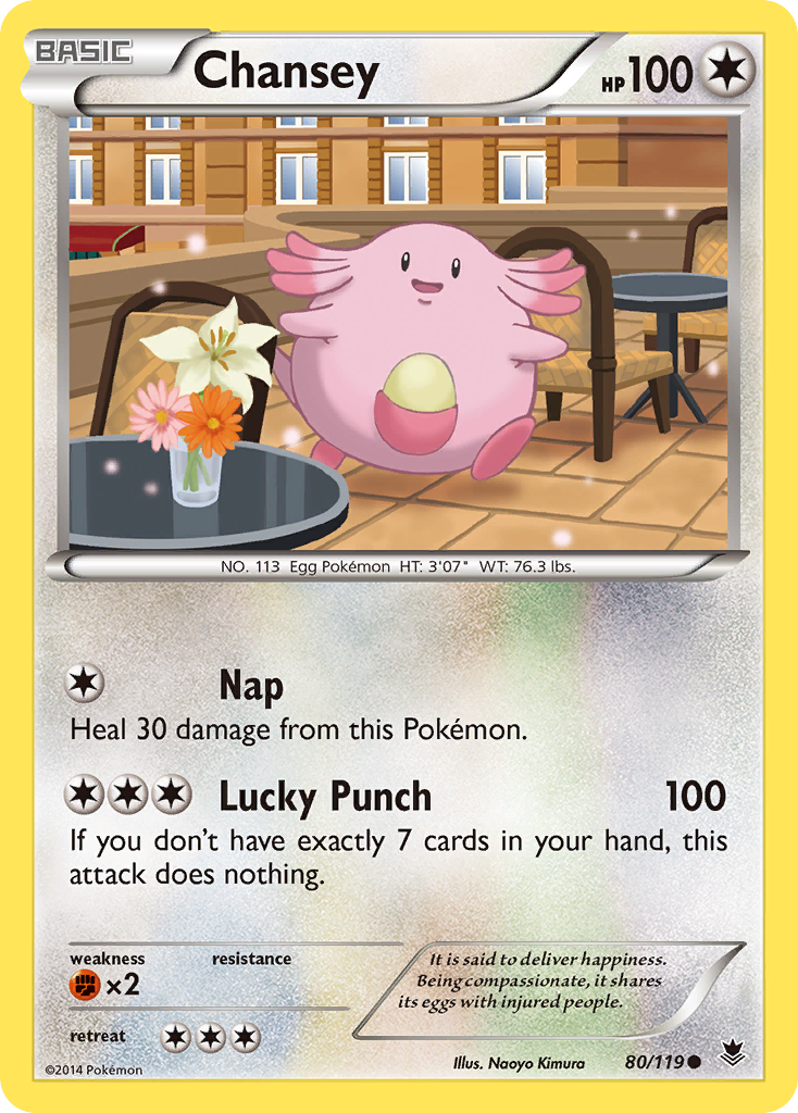 Chansey (80/119) [XY: Phantom Forces] | Tabernacle Games