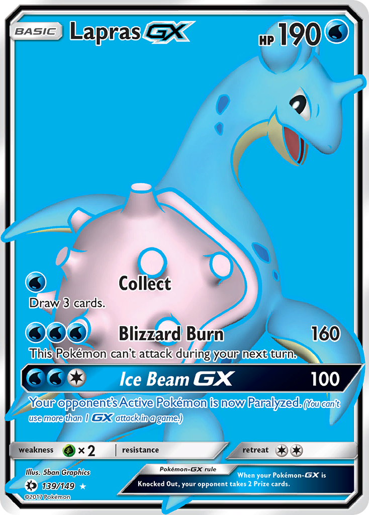 Lapras GX (139/149) [Sun & Moon: Base Set] | Tabernacle Games