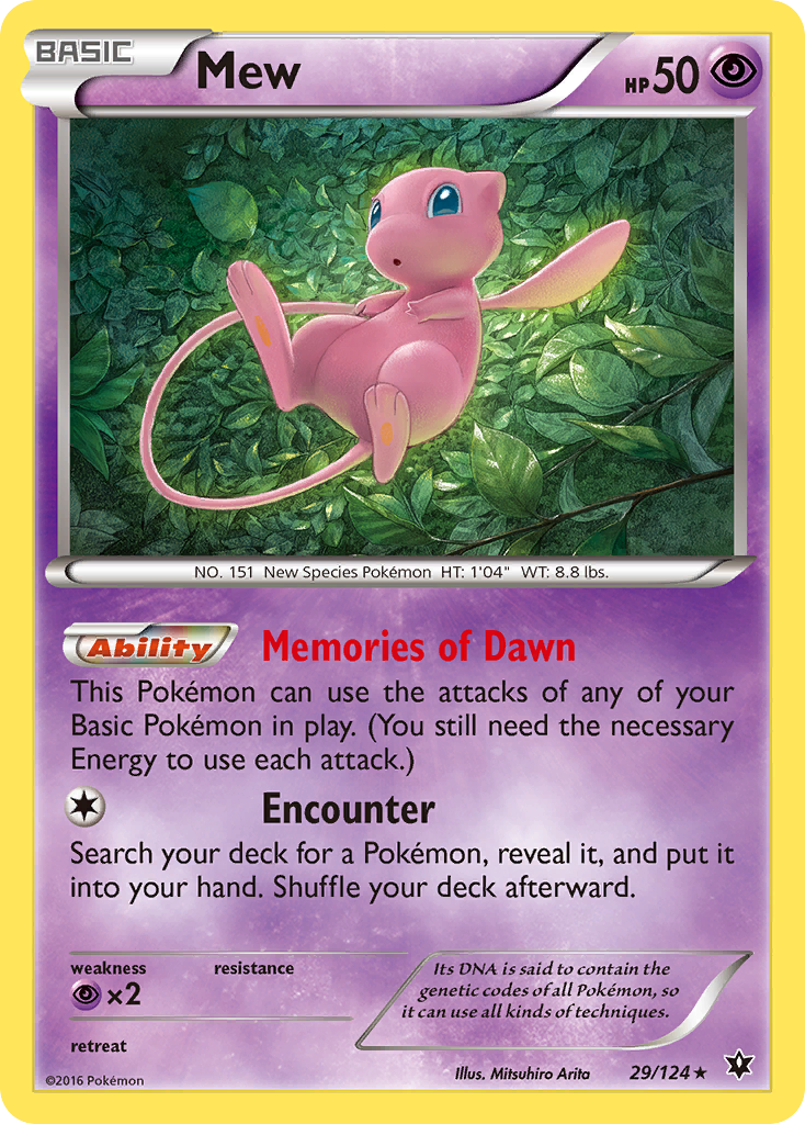 Mew (29/124) [XY: Fates Collide] | Tabernacle Games