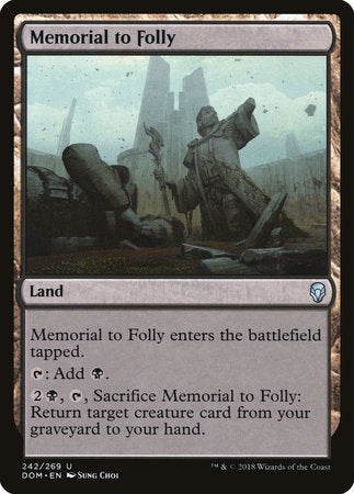 Memorial to Folly [Dominaria] | Tabernacle Games