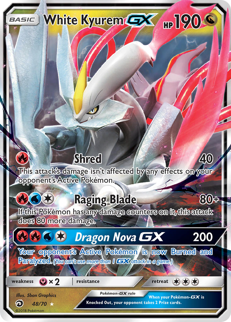 White Kyurem GX (48/70) [Sun & Moon: Dragon Majesty] | Tabernacle Games