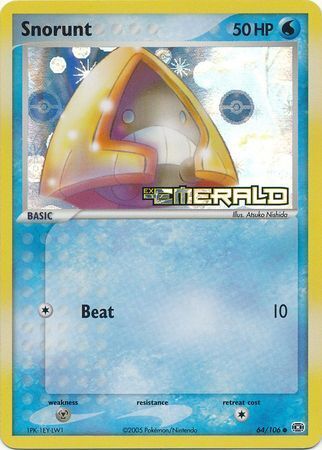 Snorunt (64/106) (Stamped) [EX: Emerald] | Tabernacle Games