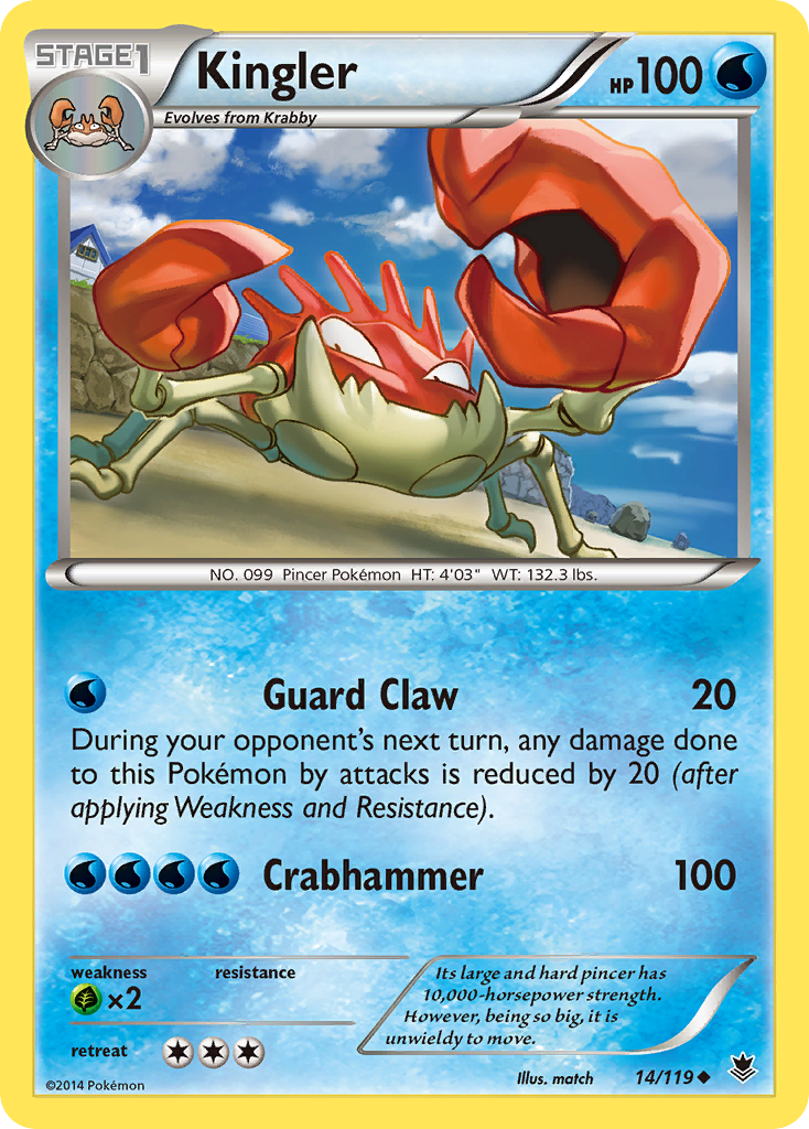 Kingler (14/119) [XY: Phantom Forces] | Tabernacle Games