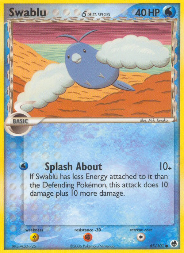 Swablu (65/101) (Delta Species) [EX: Dragon Frontiers] | Tabernacle Games