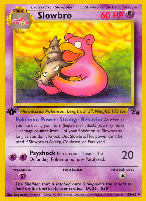 Slowbro (43/62) [Fossil 1st Edition] | Tabernacle Games