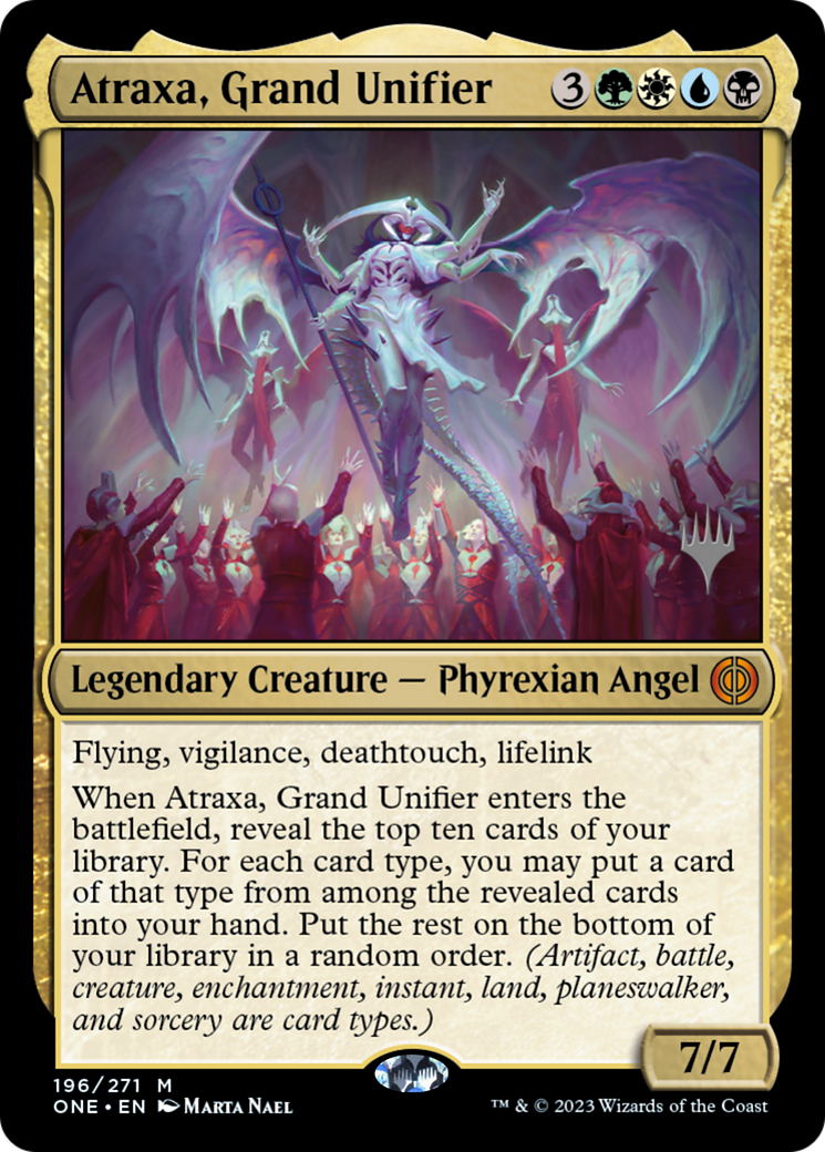 Atraxa, Grand Unifier (Promo Pack) [Phyrexia: All Will Be One Promos] | Tabernacle Games