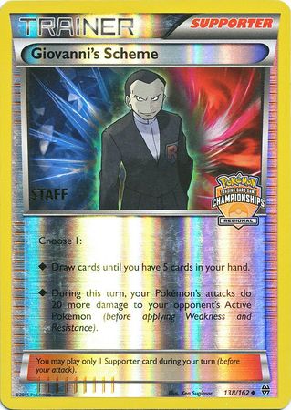 Giovanni's Scheme (138/162) (Championship Promo Staff) [XY: BREAKthrough] | Tabernacle Games