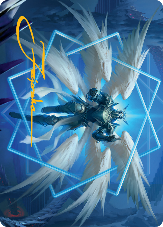 Vertex Paladin Art Card (Gold-Stamped Signature) [March of the Machine Art Series] | Tabernacle Games