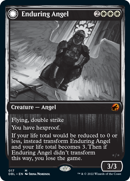 Enduring Angel // Angelic Enforcer [Innistrad: Double Feature] | Tabernacle Games